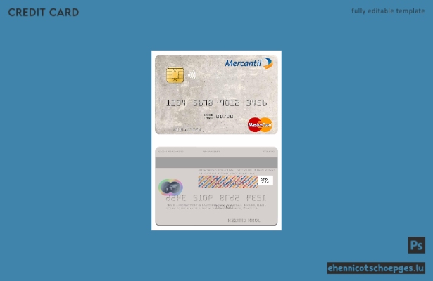Beispielvorschau der Venezuela Banco Mercantil Mastercard